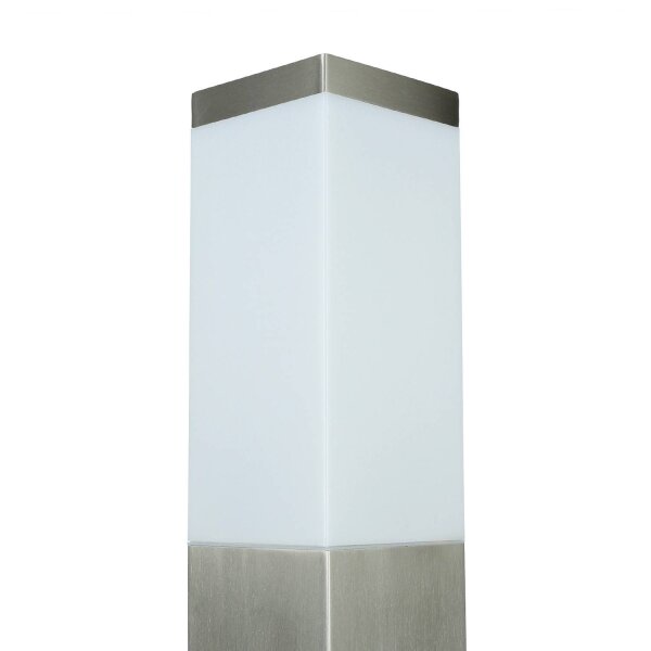 Borne déclairage angulaire BETULA acier inoxydable 45cm en
