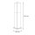 Lampe dextérieur noir acier inoxydable 45cm IP44 carré E27