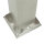 Borne déclairage en acier inoxydable argenté 65cm carré E27