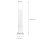 Borne déclairage en acier inoxydable argenté 65cm carré E27