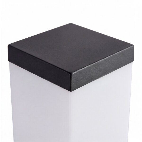 Borne déclairage angulaire noir acier inoxydable 65cm