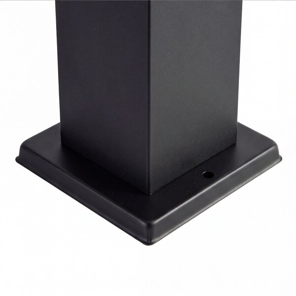 Borne déclairage angulaire noir acier inoxydable 65cm