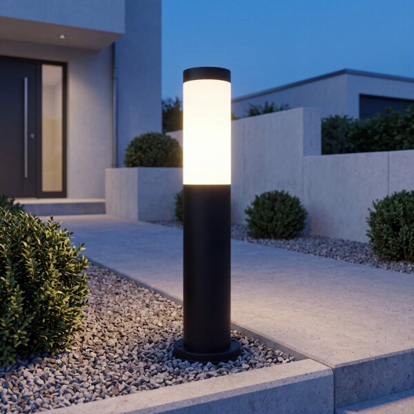 Lampe dallée noire 45cm IP44 extérieur E27