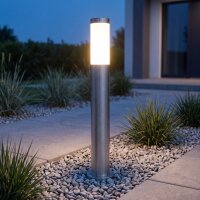 Lampe dallée en acier inoxydable 65 cm IP44 faible...