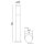 Lampe dallée en acier inoxydable 65 cm IP44 faible éblouissement E27