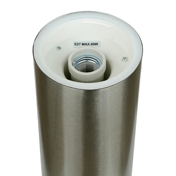 Lampe dextérieur en acier inoxydable 75 cm à faible éblouissement IP44 ronde E27