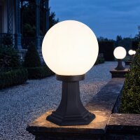 Lampe dext&eacute;rieur noir blanc Abat-jour...