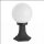 Lampe dextérieur noir blanc Abat-jour sphérique 36cm E27
