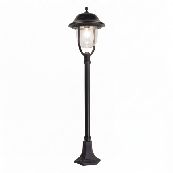 Lampe dextérieur noire 117cm IP43 E27 résistante aux intempéries