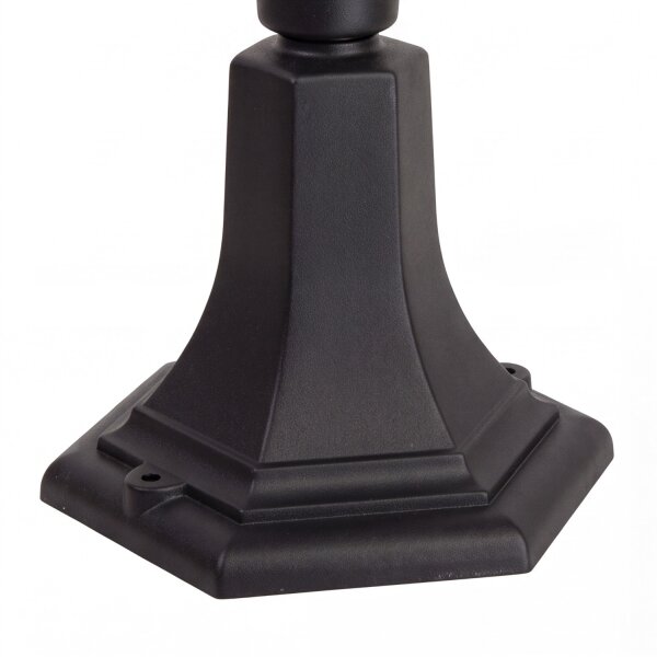 Lampe dextérieur noire 117cm IP43 E27 résistante aux intempéries