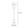 Lampe dextérieur noire 117cm IP43 E27 résistante aux intempéries