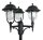 Lampe dextérieur rustique noire 195-295 cm IP43 E27