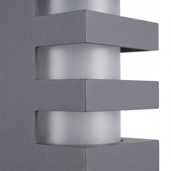 Lampe dallée moderne anthracite 75cm IP54 E27