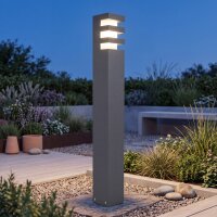 Lampe dallée moderne anthracite 75cm IP54 E27