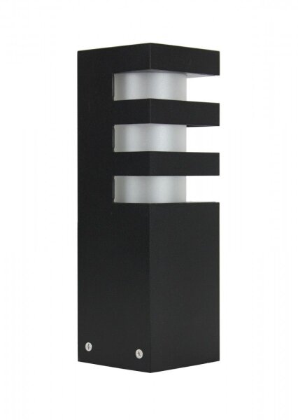 Petite lampe dallée noire 25cm carrée résistante aux intempéries