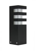 Petite lampe dallée noire 25cm carrée...