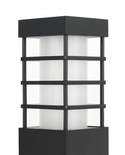 Lampe de jardin moderne carrée 75 cm IP54 noire