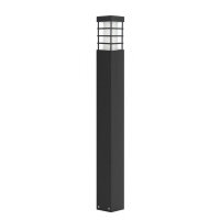 Lampe de jardin moderne carrée 75 cm IP54 noire