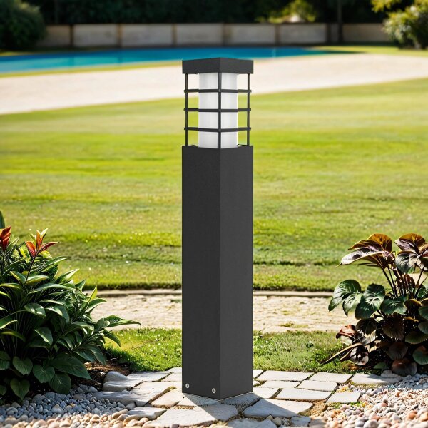 Luminaire dallée noir jardin 50cm IP54 résistant aux intempéries