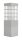 Petite lampe dall&eacute;e en argent 25cm carr&eacute;e r&eacute;sistante aux intemp&eacute;ries