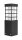 Lampe dallée extérieure 25cm petite IP54 résistante aux intempéries carrée