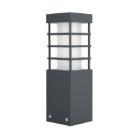 Luminaire dallée anthracite 25cm carré IP54...