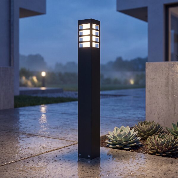 Luminaire dallée angulaire BERINGEN 75cm IP54 résistant aux intempéries