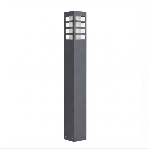 Lampe dallée Anthracite 75cm IP54 Moderne rectangulaire E27