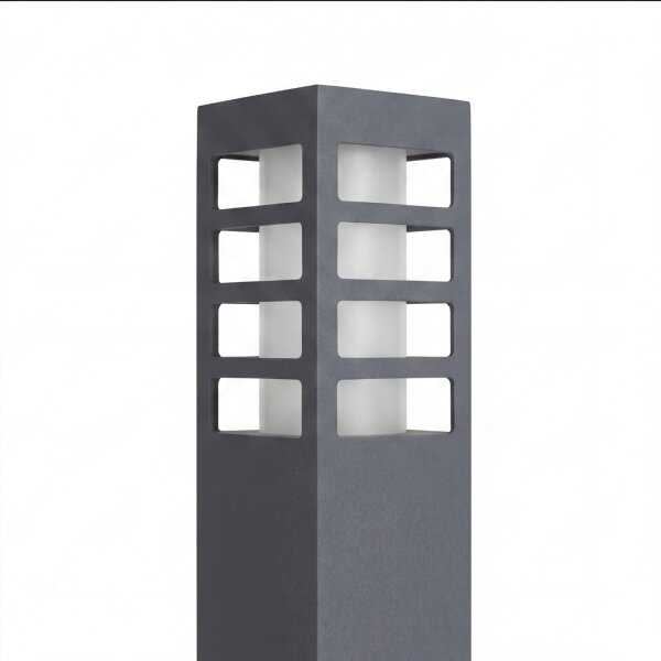 Lampe dallée Anthracite 75cm IP54 Moderne rectangulaire E27