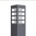 Lampe dallée Anthracite 75cm IP54 Moderne rectangulaire E27