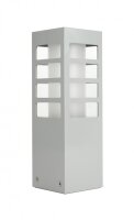 Lampe dext&eacute;rieur en argent 25cm petit...