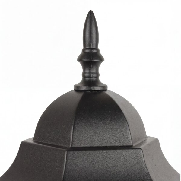 Lampe de socle rustique DILSEN 52cm aluminium verre