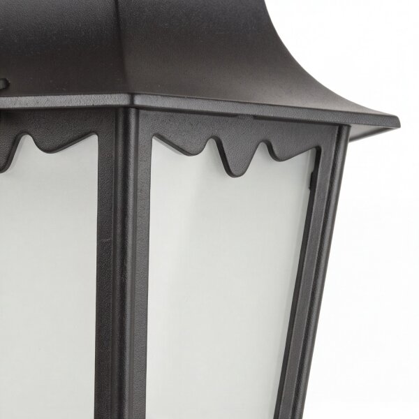 Lampe de socle rustique DILSEN 52cm aluminium verre