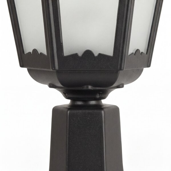 Lampe de socle rustique DILSEN 52cm aluminium verre