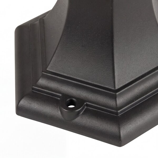 Lampe de socle rustique DILSEN 52cm aluminium verre