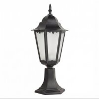 Lampe de socle rustique DILSEN 52cm aluminium verre