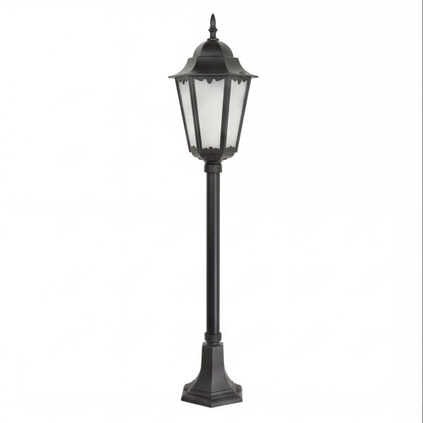 Lanterne de cheminée noire 115cm Rustique Aluminium