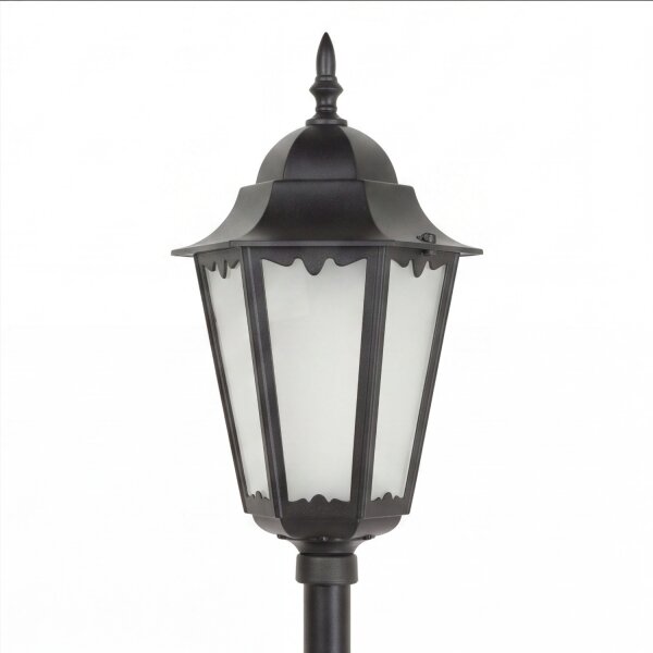 Lanterne de cheminée noire 115cm Rustique Aluminium