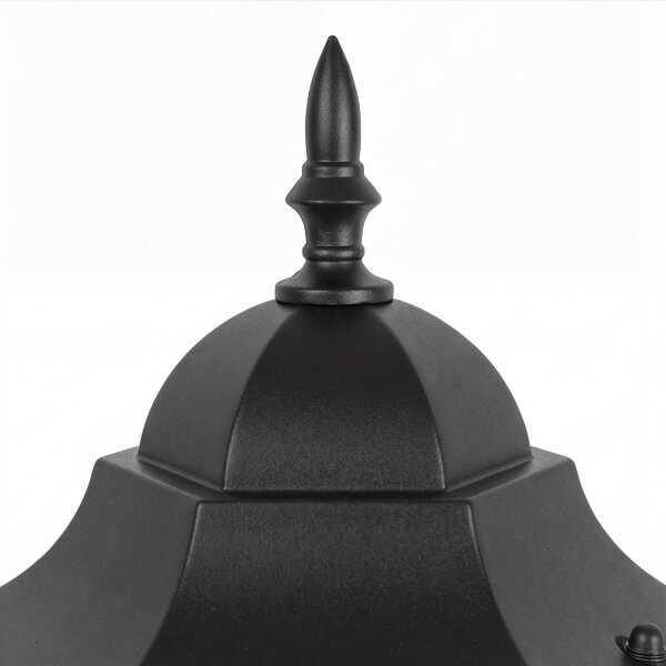 Lanterne de cheminée noire 115cm Rustique Aluminium
