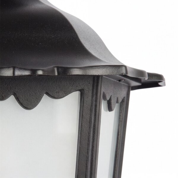 Lampe de chemin rustique noire 84cm élégante E27