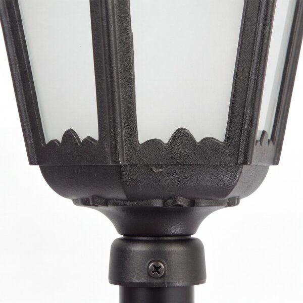 Lampe de chemin rustique noire 84cm élégante E27