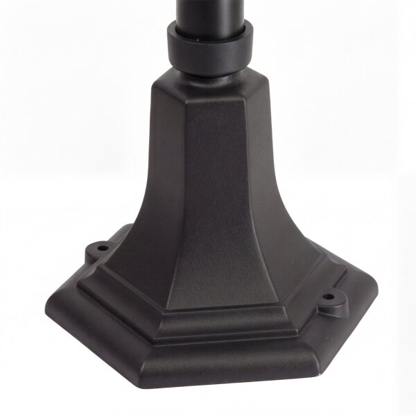 Lampe de chemin rustique noire 84cm élégante E27