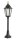 Lampadaire de jardin noir aluminium verre 85cm