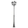 Lampe dallée rustique noire 195-295cm de haut E27