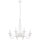 Lustre ROSABELLA Blanc 8 flammes E14 Rustique