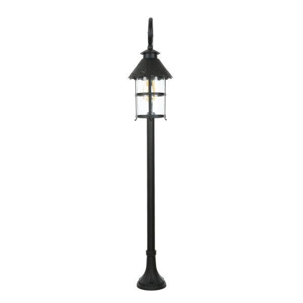 Lampe dextérieur rustique noire 116cm résistante à la pluie E27