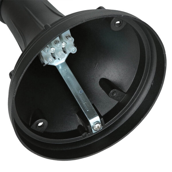 Lampe dextérieur rustique noire 116cm résistante à la pluie E27