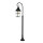 Lampe dextérieur rustique noire 116cm résistante à la pluie E27