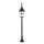 Lampe dextérieur rustique noire 116cm résistante à la pluie E27