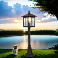 Lampe dext&eacute;rieur BAARLE 76cm noir IP43 aluminium